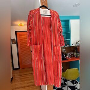 Ace and Jig Orange Striped Duster (or dress)